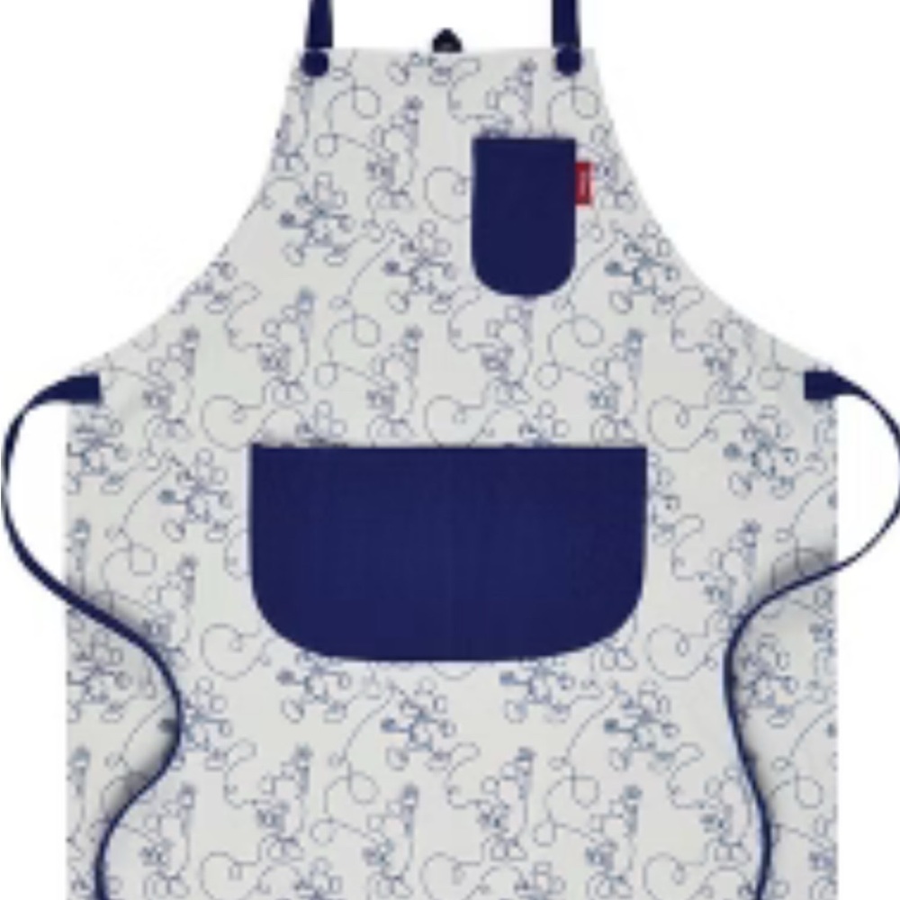 Disney Mickey Mouse Apron With Pockets Cotton Kitchen Wear BBQ Chef Gift